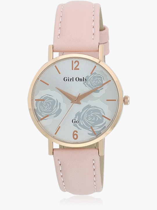 699039 Pink/Silver Analog Watch