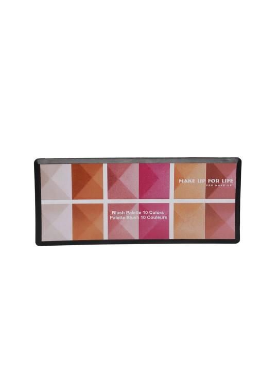 Women 10 Colours Blusher Palette Makeup Kit 60 gm