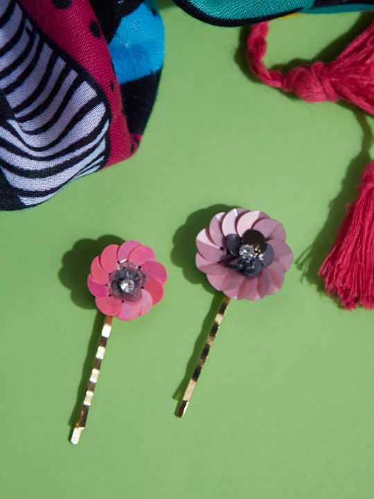 Set of Two Beaded Hair Accessory Set