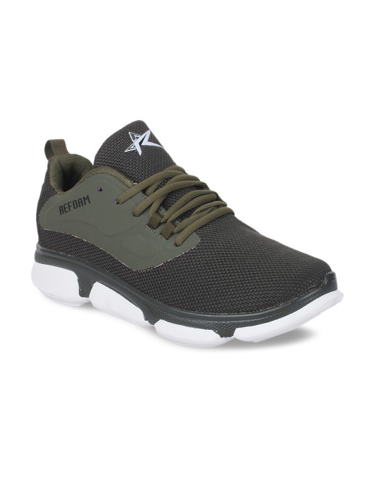Men Khaki Running Shoes
