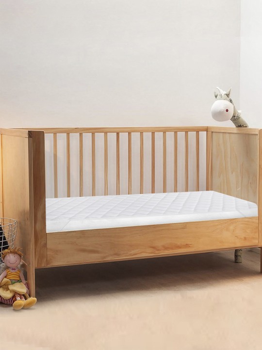 Kids White Double Bed Mattress Protector