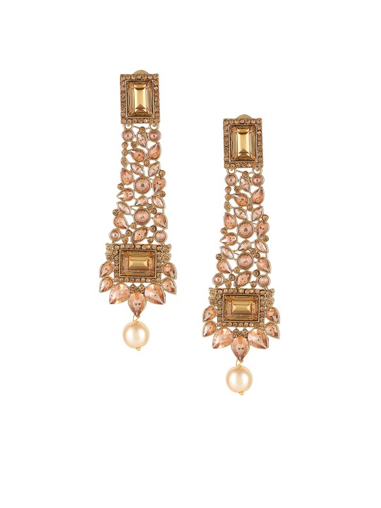 Gold-Toned Classic Drop Earrings