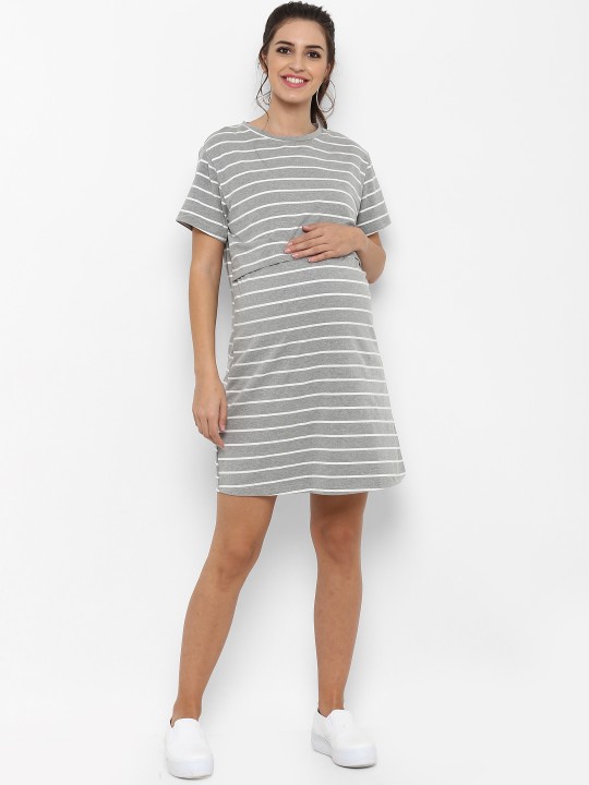 Womens grey shirt dress