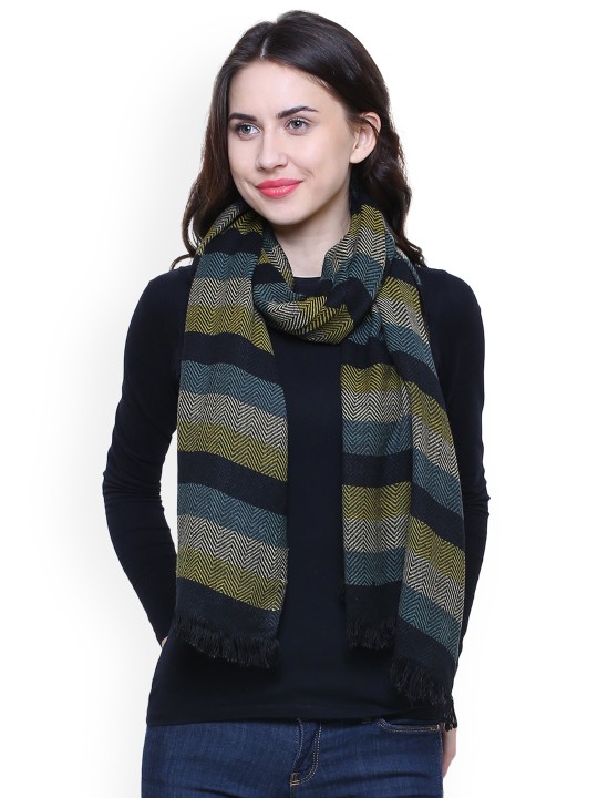 Multicoloured Striped Scarf