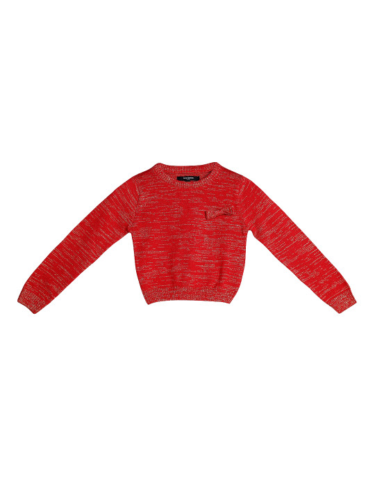 Style Quotient Girls Maroon Printed Pure Cotton Top