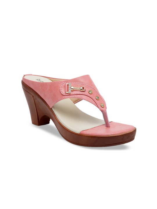 Butterflies Women Pink Solid Heels at Best Price