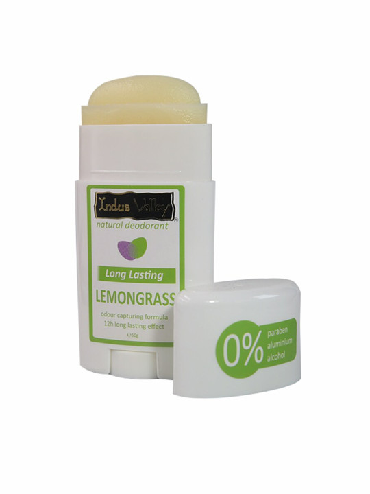 Indus Valley Unisex Natural Lemongrass Deodorant - 50 g