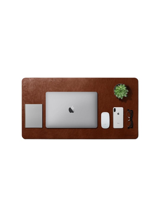 Turf Vegan Leather Desk Mat (Tan)