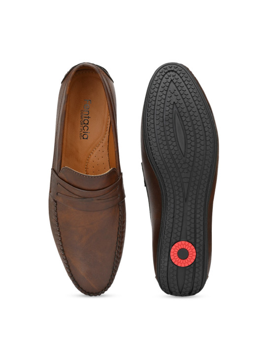 men brown loafers