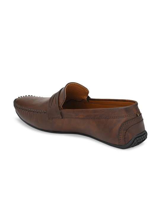 men brown loafers