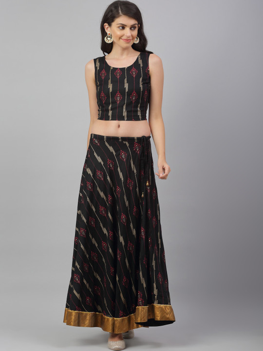 Black Ready to Wear Lehenga with Blouse
