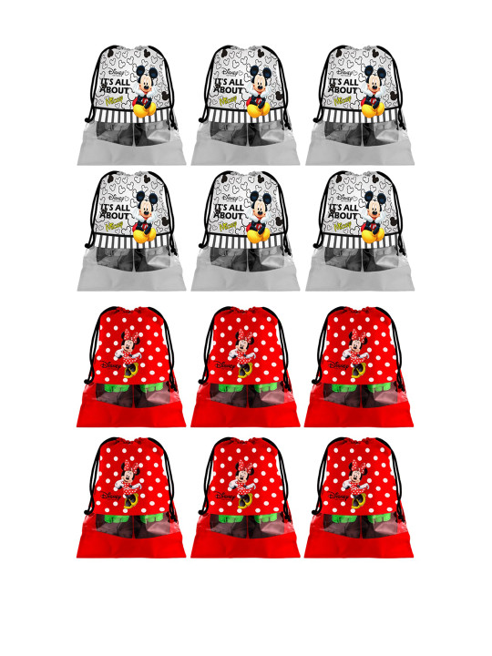 Kuber Industries Set Of 12 Disney Printed Dust-Proof Shoe Organisers