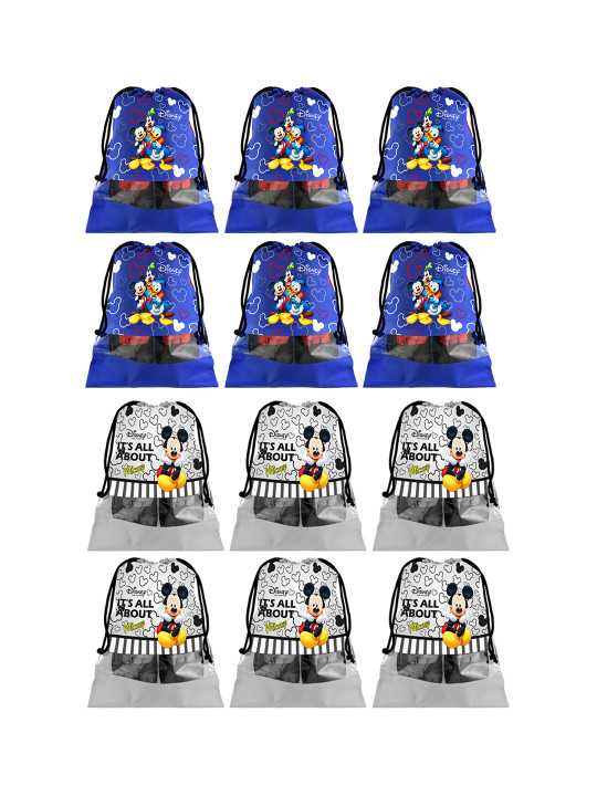 Kuber Industries Set Of 12 Disney Printed Dust-proof Shoe Organizers