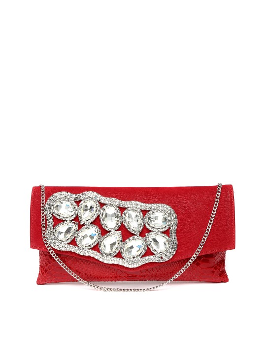 Red Oversized Clutch