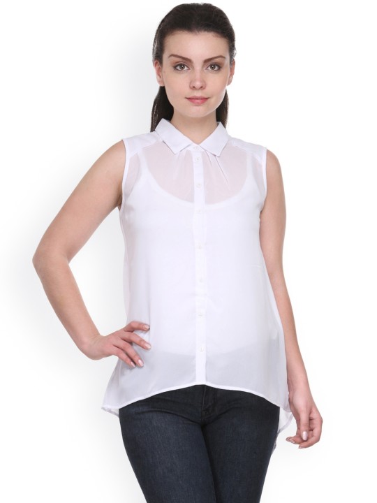 White Sheer Shirt S
