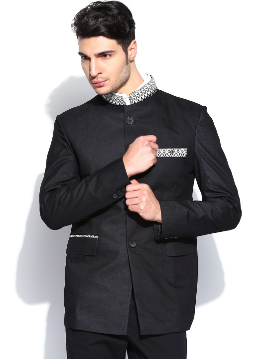 Men Black Blazer 36
