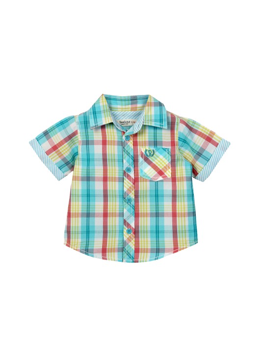 Boys Multicoloured Checked Shirt 0-3M