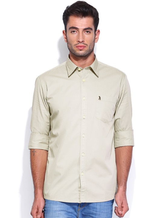 Men Grey Slim Fit Casual Shirt 39