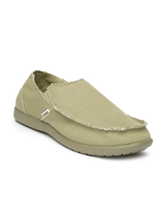 Buy Crocs Men Khaki Brown Santa Cruz Slip Ons - Casual Shoes for Men ...