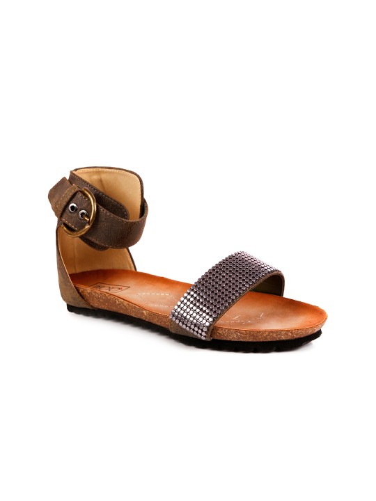 Women Brown Flats 36