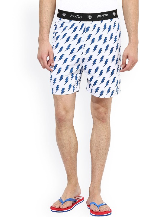 White Printed Boxers S