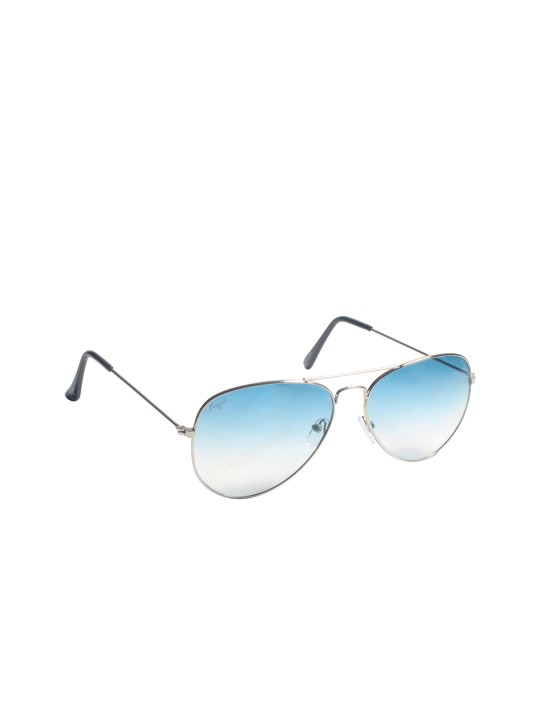 Unisex Aviator Sunglasses F028_SIL_AQUA