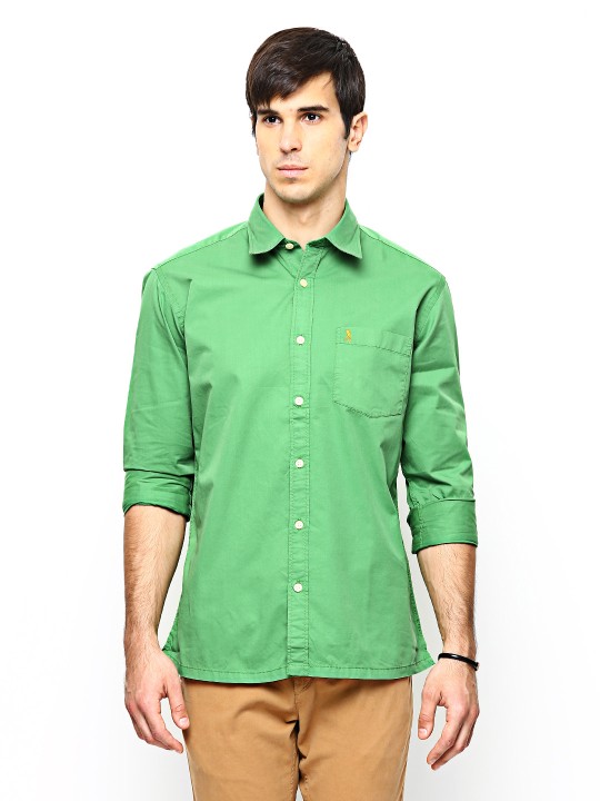 Men Green Slim Fit Casual Shirt 39