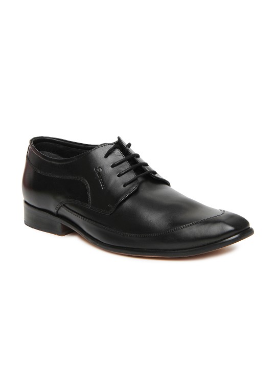 Men Black Leather Formal Shoes 6
