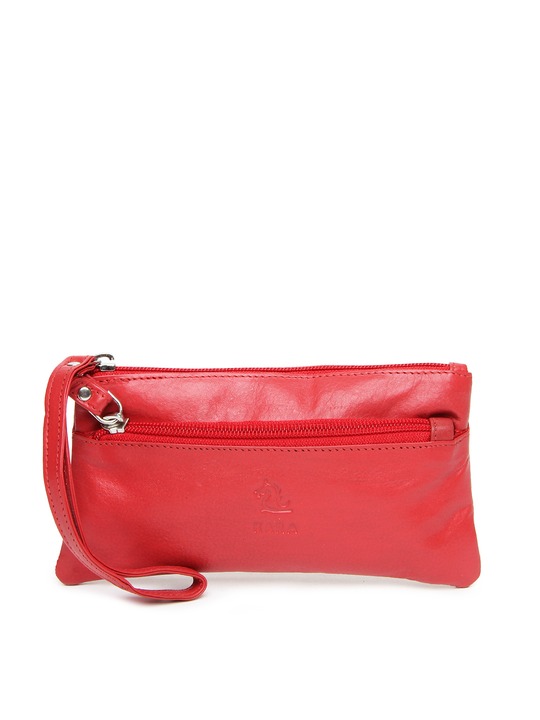 Red Leather Clutch