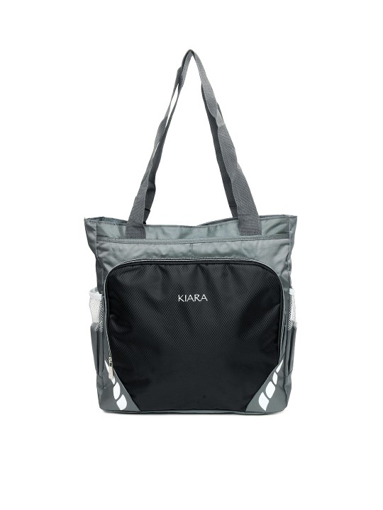 Kiara Black & Grey Shoulder Bag