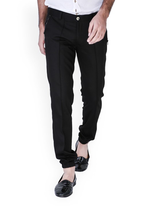 Men Black Slim Fit Joggers 30