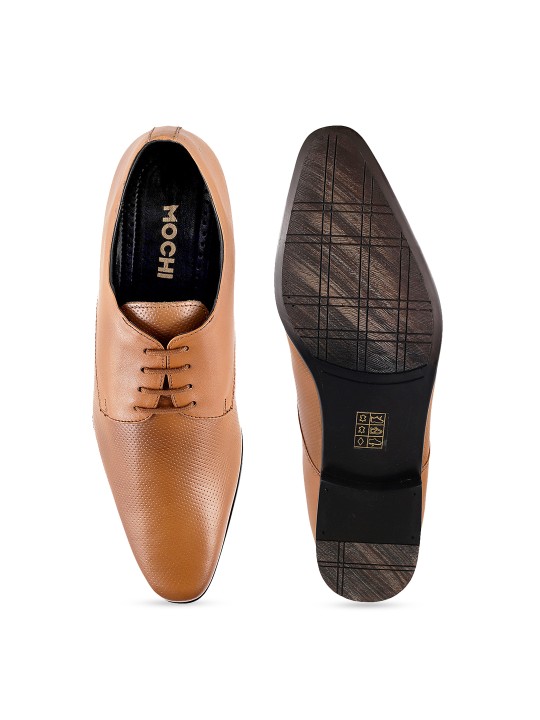 mochi tan formal lace up shoes
