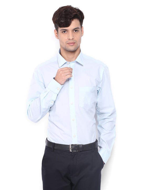 Men Blue Semi-Slim Fit Formal Shirt 39