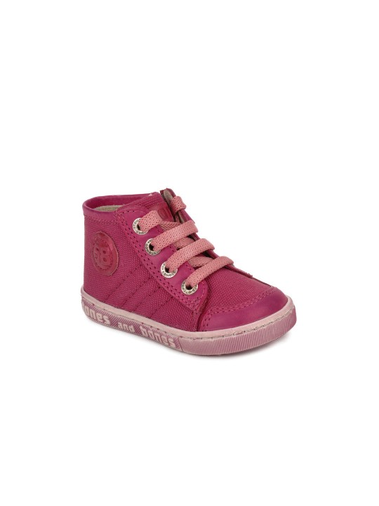 Girls Pink Clio Canvas Shoes 19