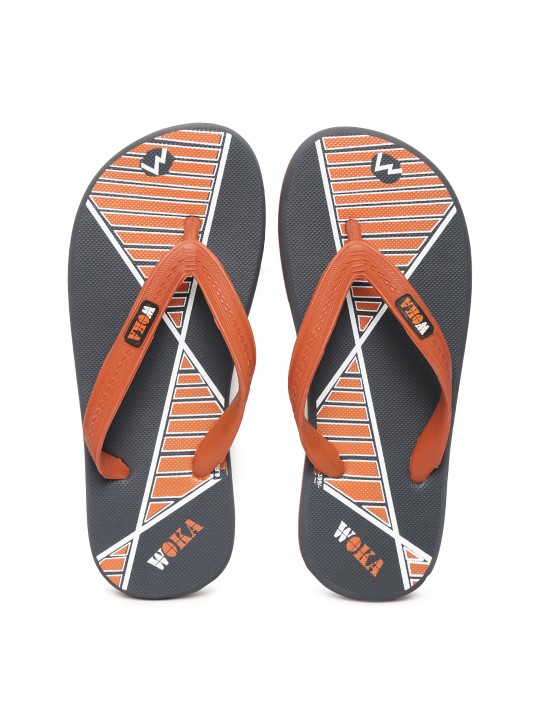 Men Orange Flip-Flops 6
