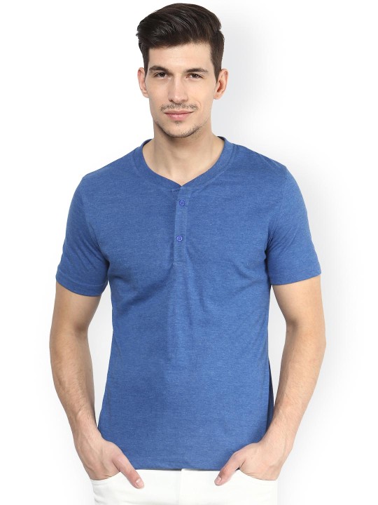 Blue Henley T-shirt S