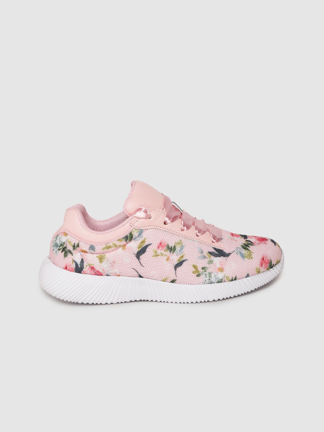 KazarMax Women Pink Floral Print Walking Shoes (Image - 2)