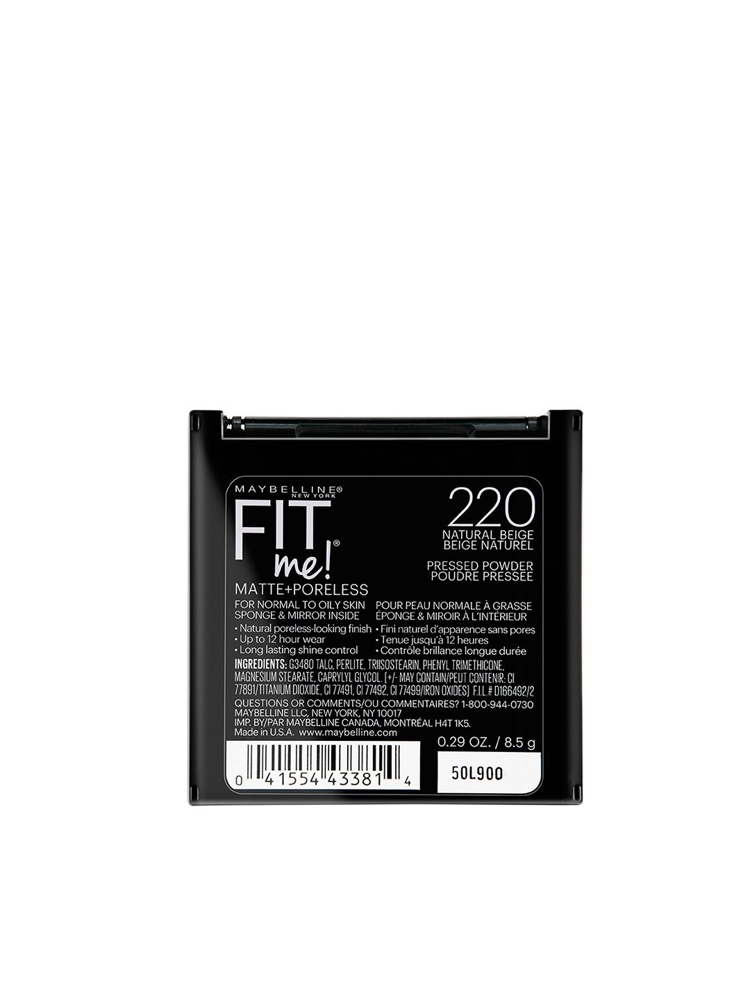 Maybelline New York Fit Me Matte Poreless Powder - Natural Beige 220 8.5g (Image - 2)