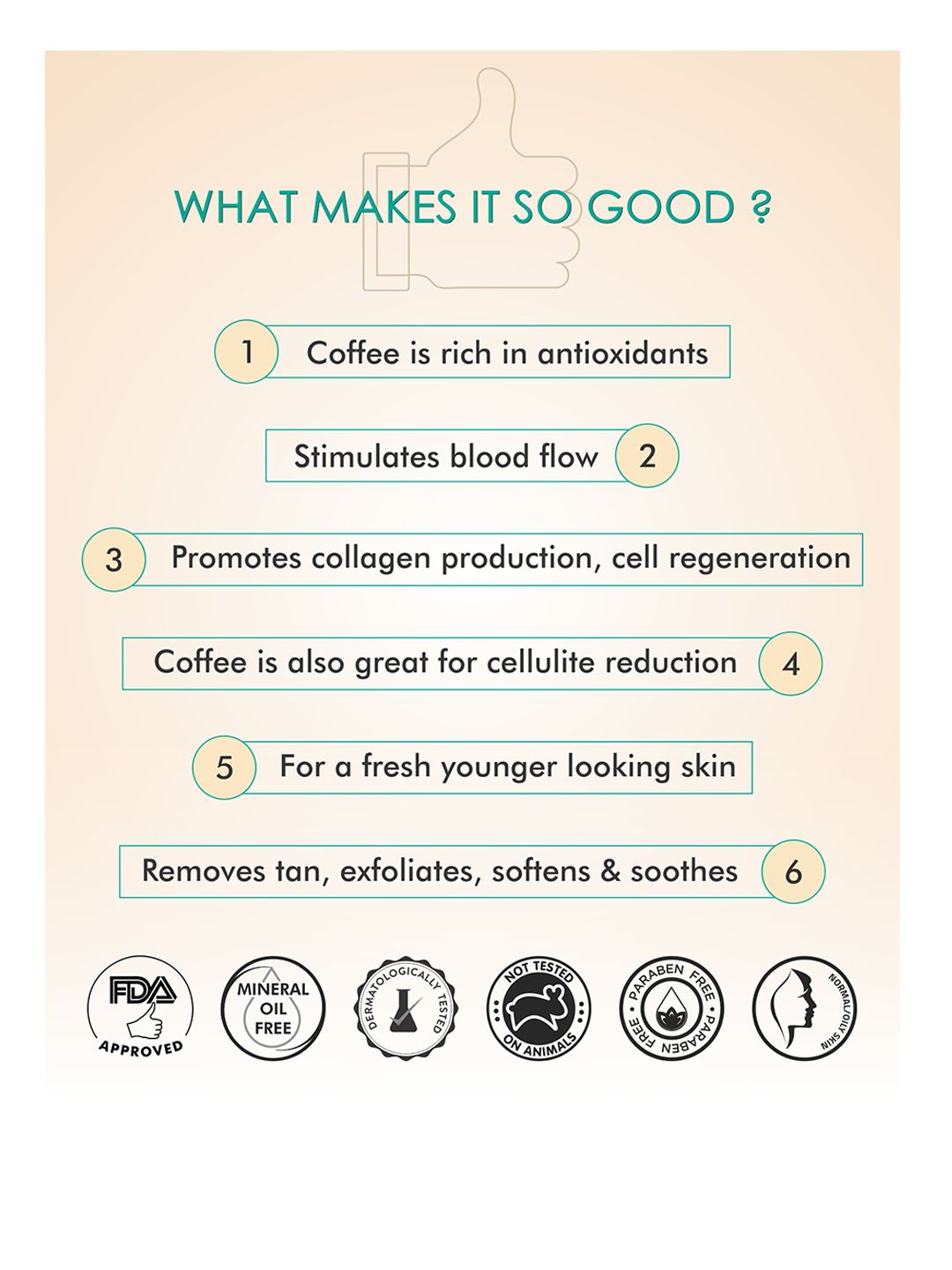 MCaffeine Unisex Naked & Raw Tan Removal Coffee Face Mask 100g (Image - 2)