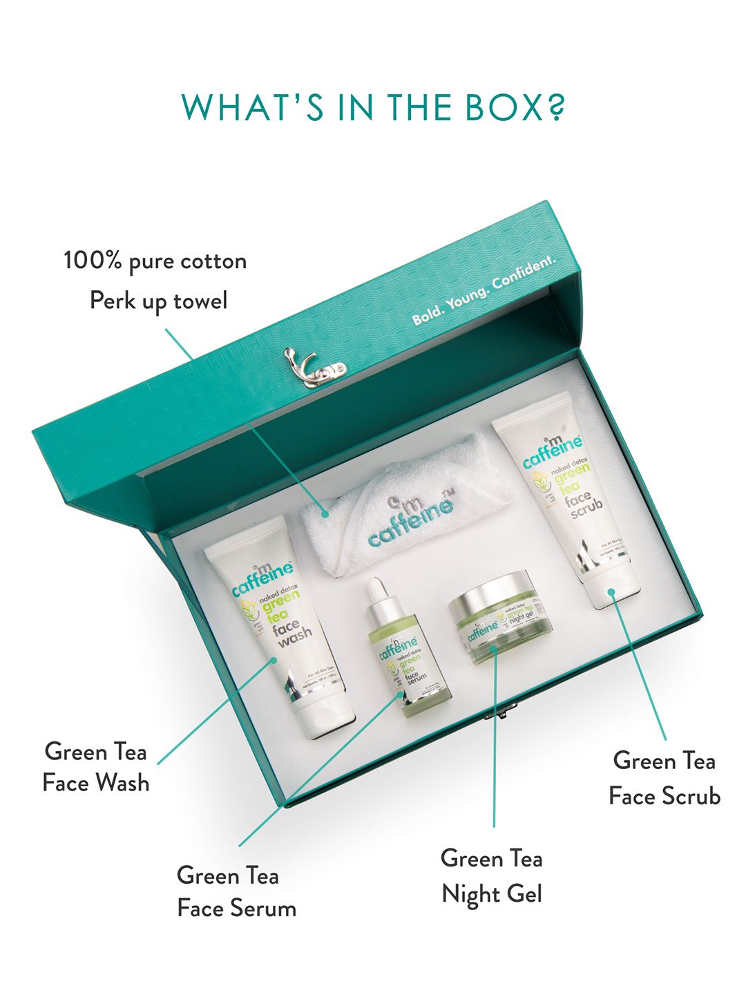 MCaffeine Quick Face Detox Gift Kit - Green Tea 290 ml (Image - 1)