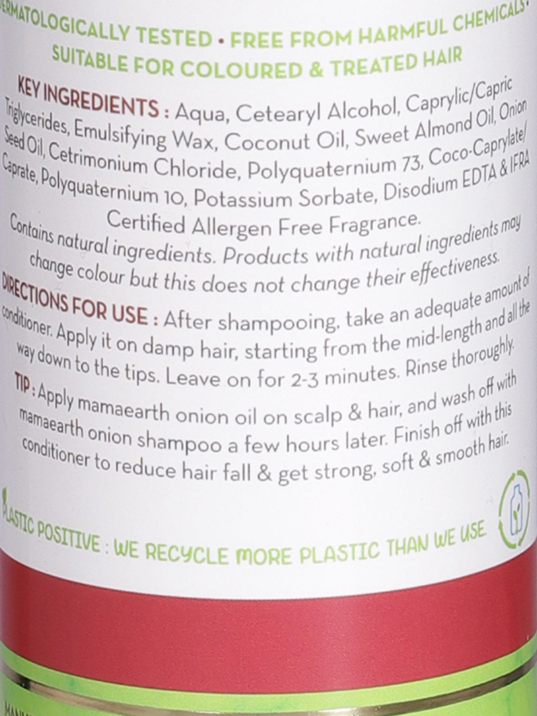 Mamaearth Sustainable Onion Hair Fall Control Conditioner 250 ml (Image - 2)