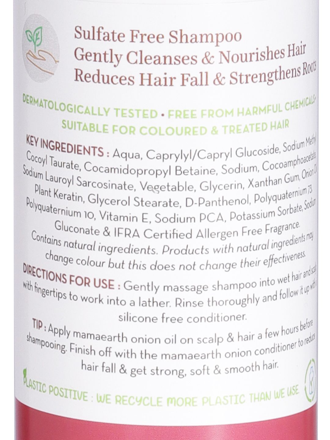 Mamaearth Sustainable Onion Hair Fall Control Shampoo 250 ml (Image - 2)