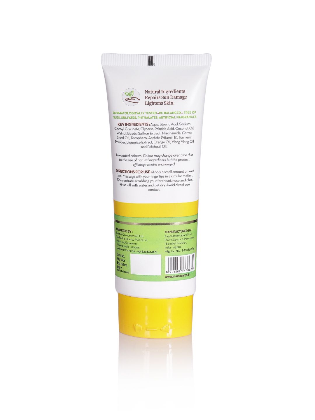 Mamaearth Unisex Ubtan Tan Removal Sustainable Face Wash 100 ml (Image - 1)