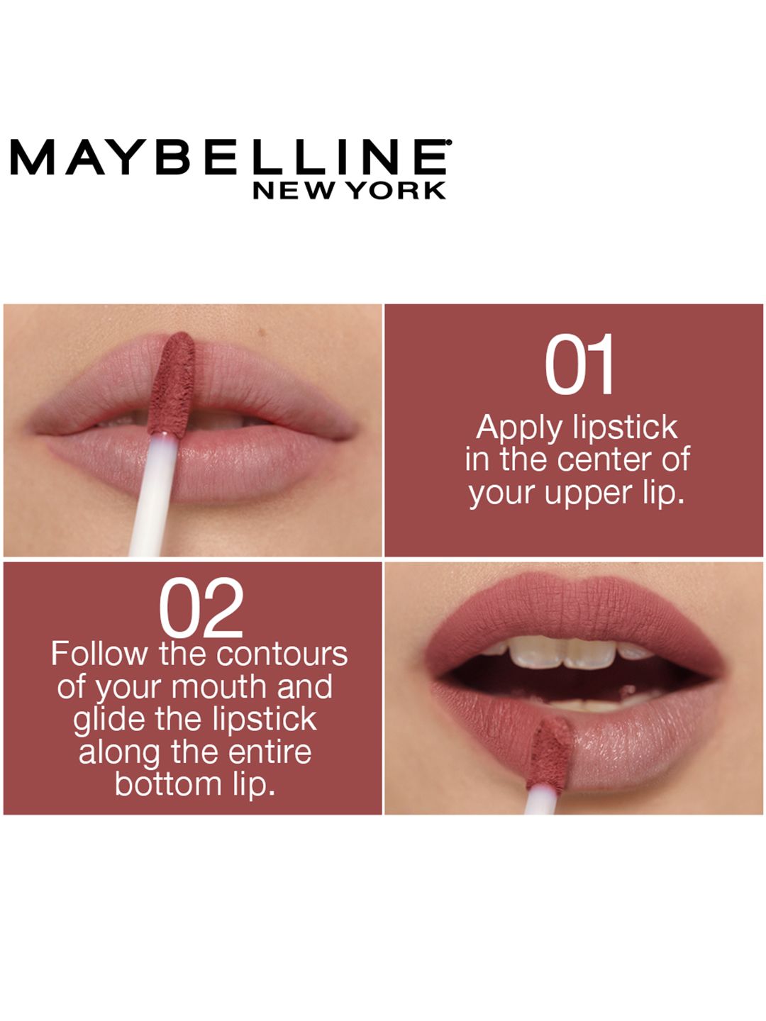 Maybelline New York Sensational Liquid Matte Lipstick Flush It Red 03 7 ml (Image - 3)