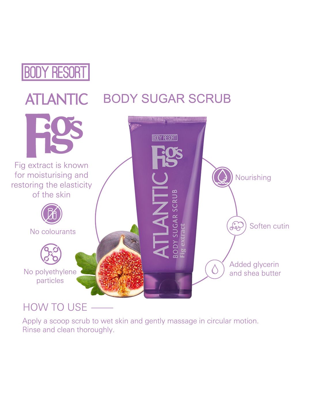 mades Unisex Body Resort Figs Atlantic Body Sugar Scrub 250 ml (Image - 2)