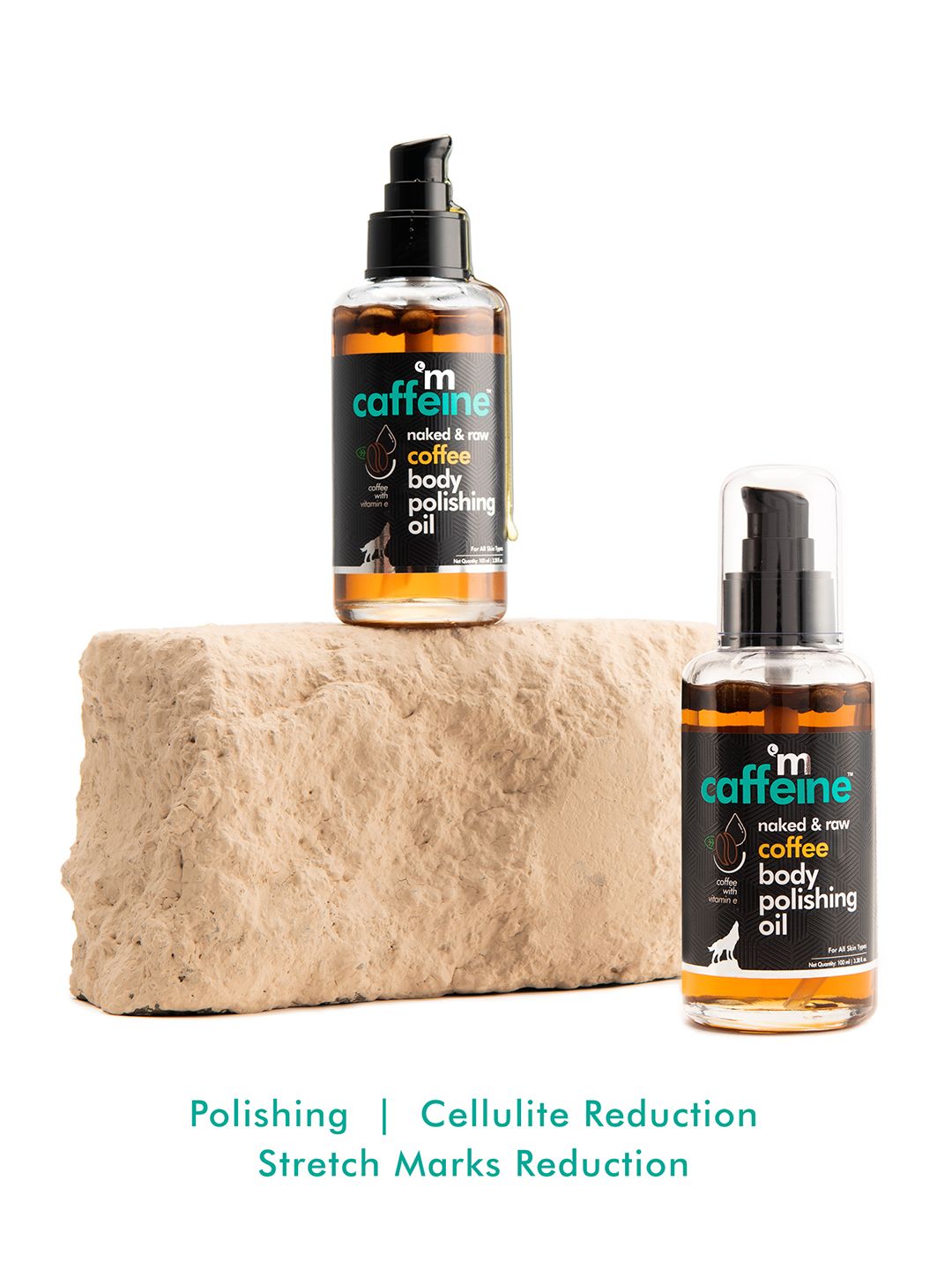 MCaffeine Unisex Naked & Raw Coffee Body Polishing Oil 100 ml (Image - 2)