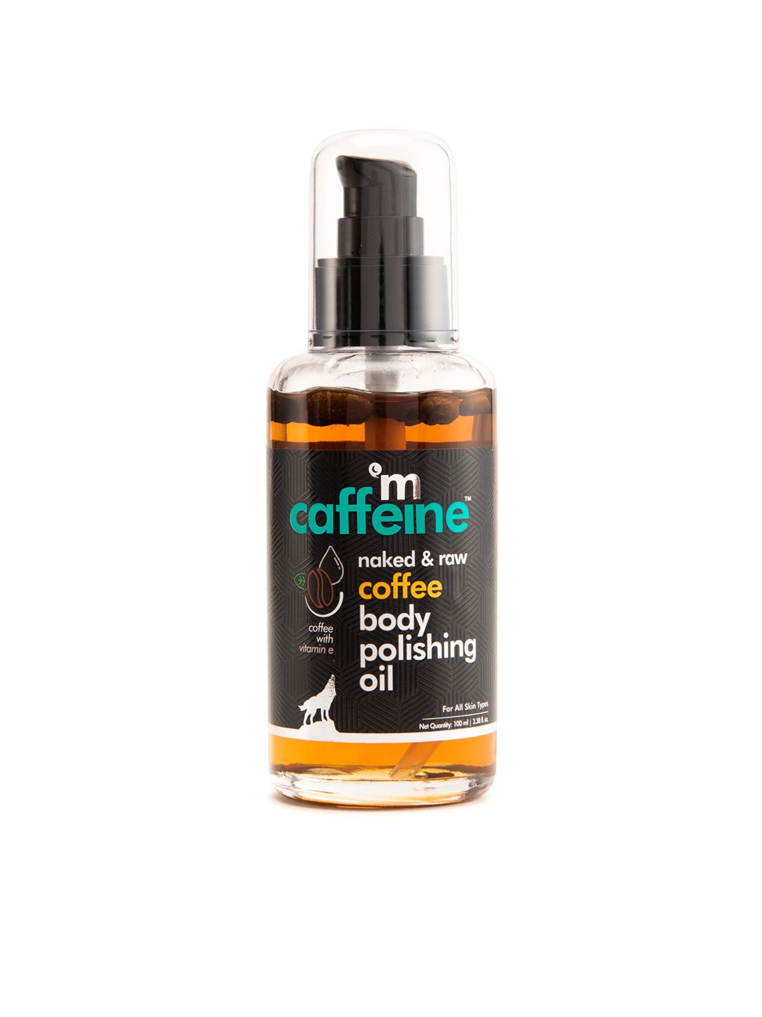 MCaffeine Unisex Naked & Raw Coffee Body Polishing Oil 100 ml (Image - 1)