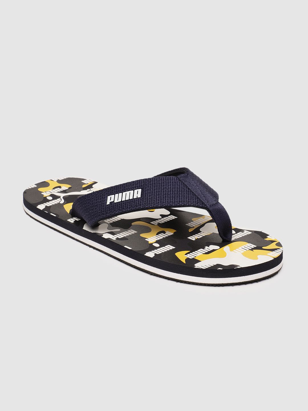 Puma Men Navy Blue Printed Gypsum Thong Flip-Flops (Image - 1)