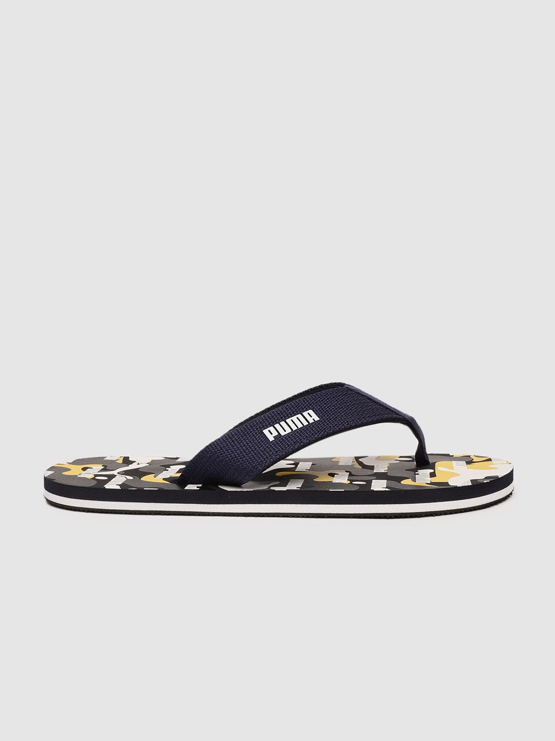 Puma Men Navy Blue Printed Gypsum Thong Flip-Flops (Image - 2)