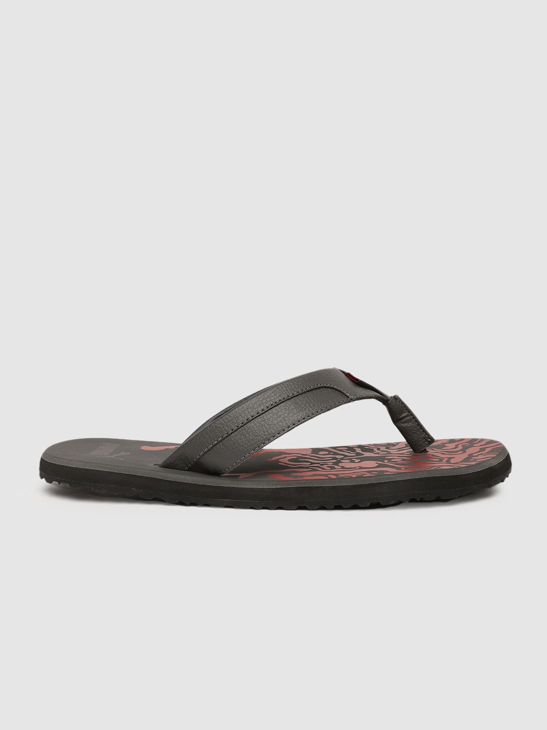 Puma Men Grey Printed Oleum Thong Flip-Flops (Image - 2)